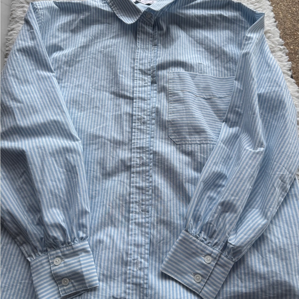 Men's Blue Striped Shirt